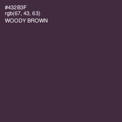 #432B3F - Woody Brown Color Image